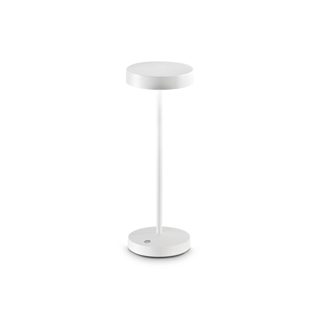 Lampada Da Tavolo Contemporaneo Toffee Metallo Bianco Led 2W 3000K Ip54