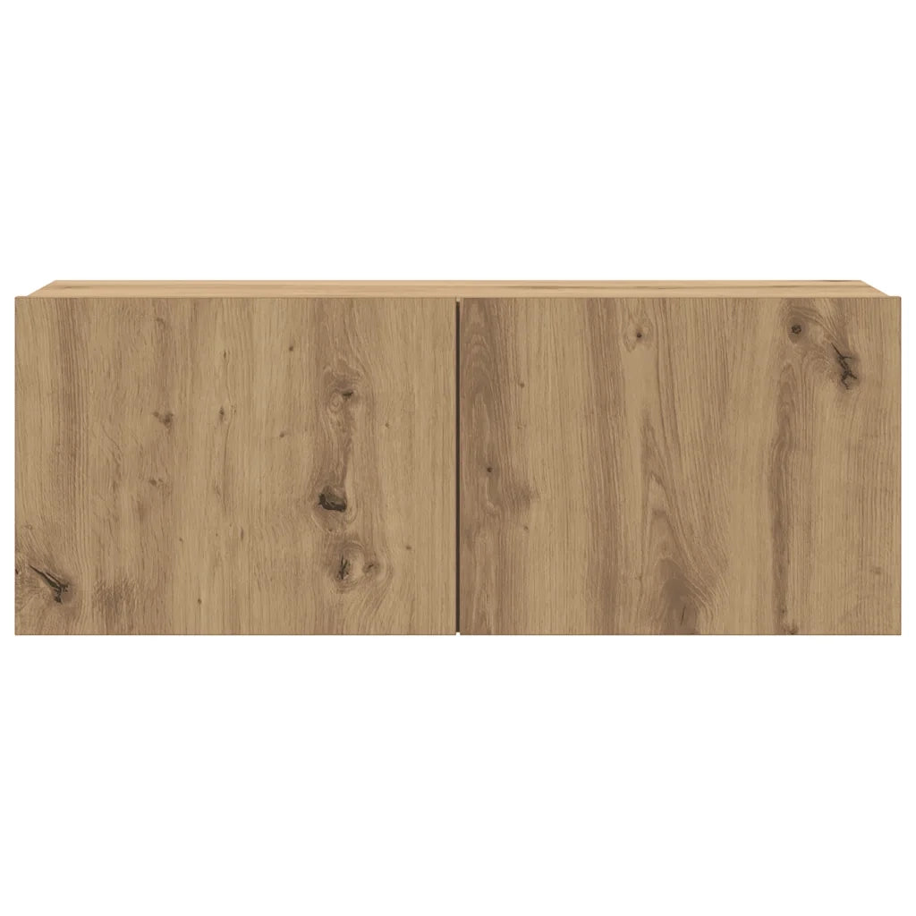 vidaXL Mobili TV a Parete 6 pz Rovere Artigianale Legno Multistrato