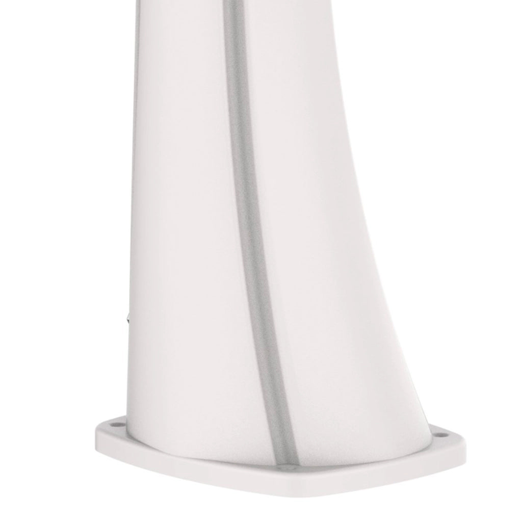 Doccia Solare Bianca da Esterno in Polietilene HD, Altezza 226 cm, Serbatoio da 40 Litri, Lavapiedi e Soffione da 15.24 cm  STARMATRIX RIOXXL-SS0935XXL-WHITE.