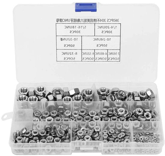 360 pezzi di viti a 5 punte in acciaio inox UNC