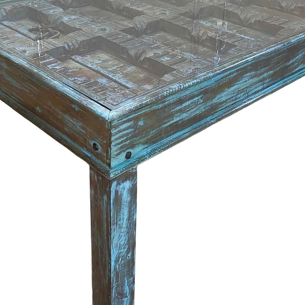 Tavolo in legno fatto a mano 170x107x76h cm