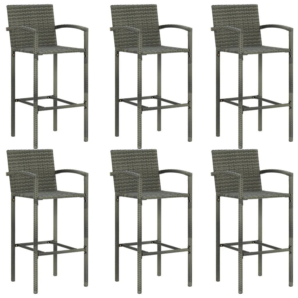 Set da Bar da Giardino 7 pz Grigio 3068018