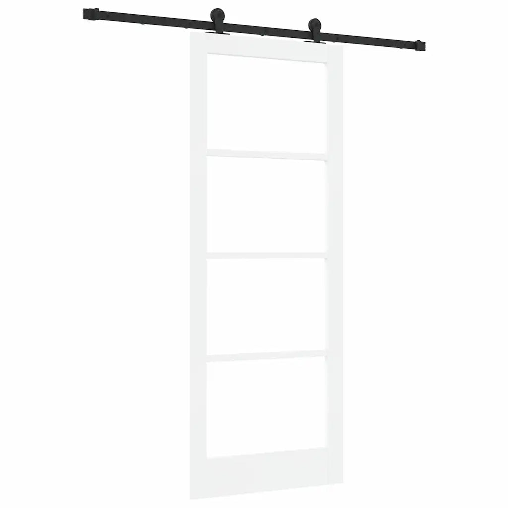 Porta scorrevole ORKDAL Bianco e Nero 83 x 211 cm 3332000