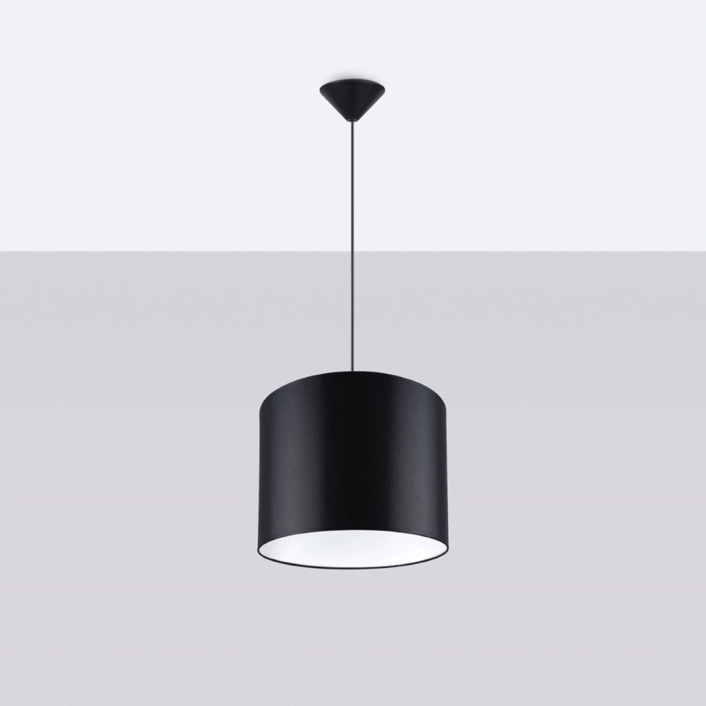 Lampada sospensione tonda nera 30cm ZEPHYR E27 PureLume