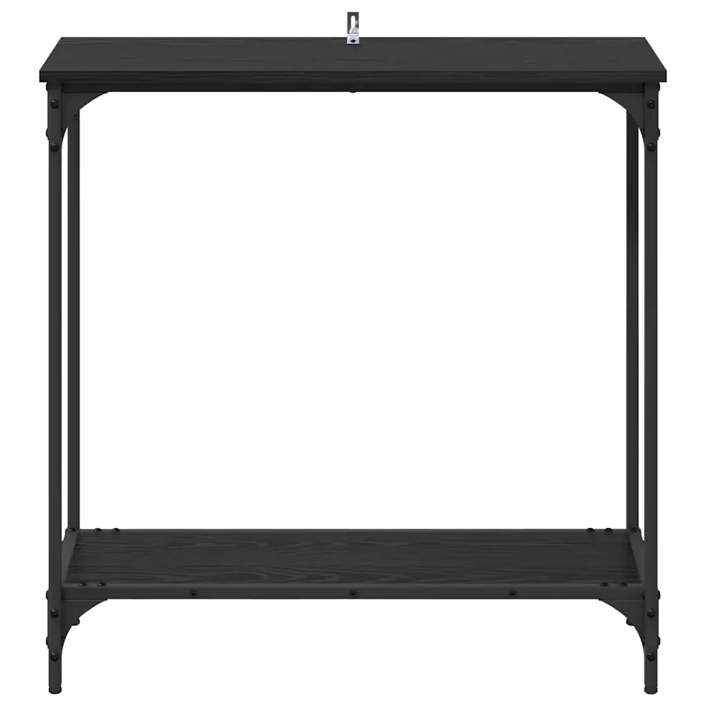Tavolo consolle Rovere nero 75 x 30.5 x 75 cm Legno multistrato 883521