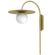 Applique Flat 1xE27 oro sfera bianca Luminex