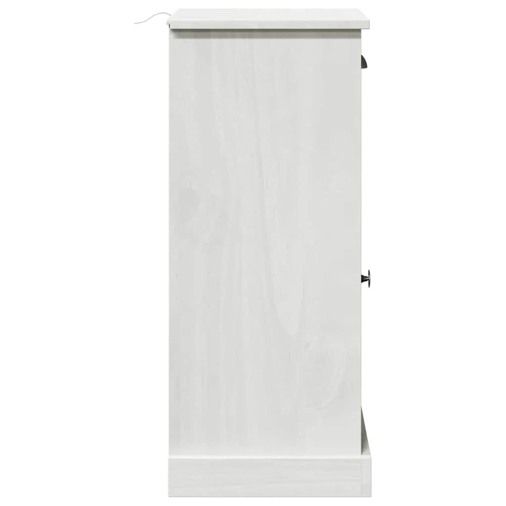 Mobiletto moderno per il bagno 37,5 x 34 x 80 cm con elegante cassetto in legno di pino marrone 02_0057908