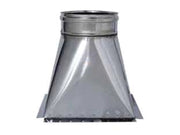 TRAMOGGIA IN ACCIAIO INOX AISI 304 MONOPARETE SPESSORE MM.0,6  mm.300x300  ø mm.250  mm.330h.