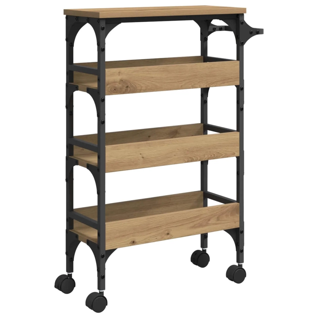 Carrello da Cucina Rovere artigianale 53 x 20 x 76 cm CFW8376380