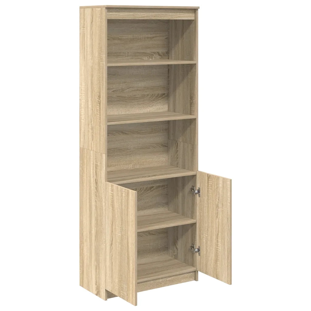 Credenza Rovere Sonoma 70x35x180 cm in Legno Multistrato