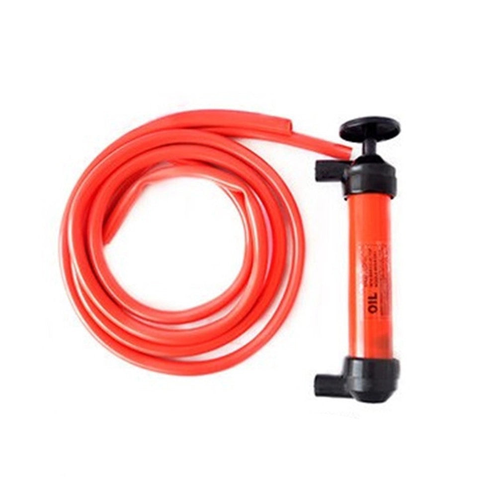 Trade Shop - Pompa A Sifone Aspira Liquidi Con Tubi Flessibili Travaso Benzina Gasolio Olio -