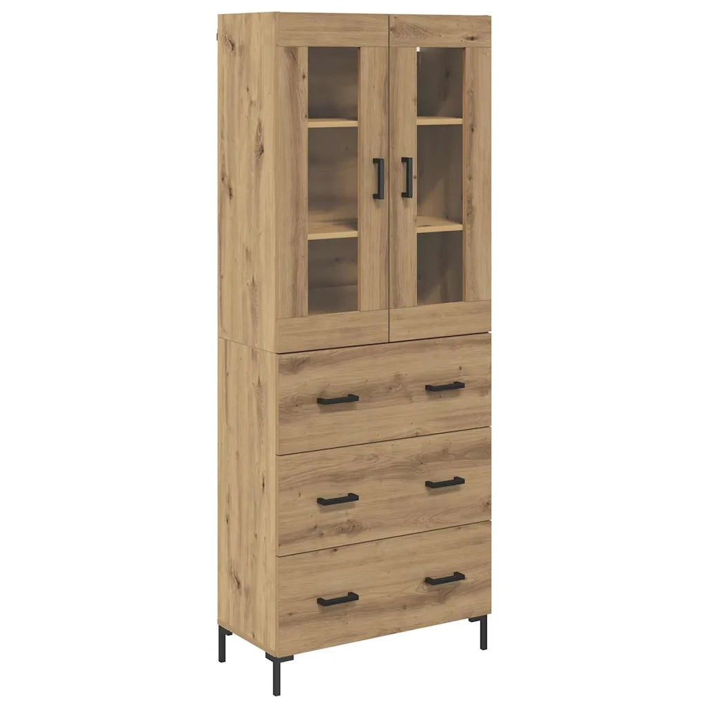 Credenza 2 pcs Rovere artigianale 69,5 x 34 x 180 cm