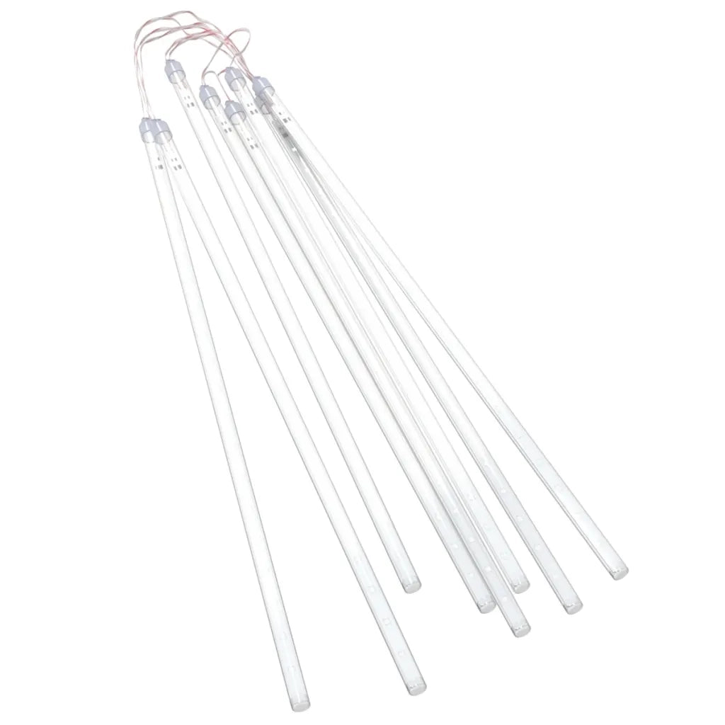 Luci Meteoriche 8 pz 50c m Blu 288 LED Interni Esterni