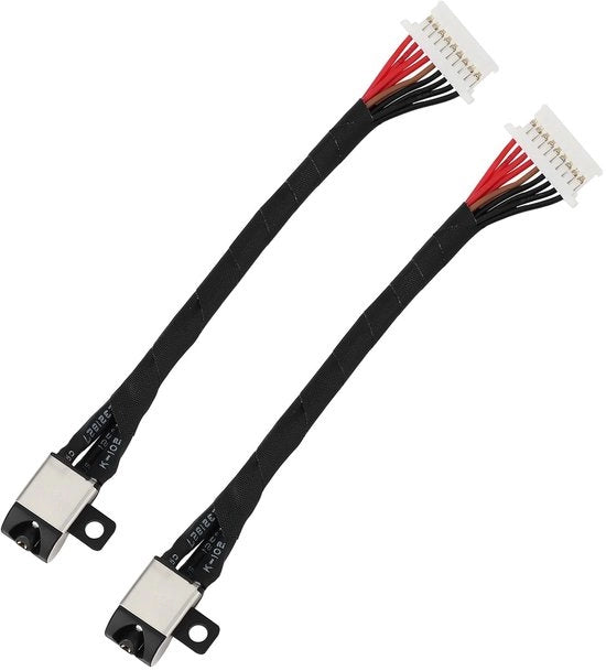 Set di Alimentazione DC per Laptop con Porta di Ricarica Jack e Cavo - Pacchetto da 2