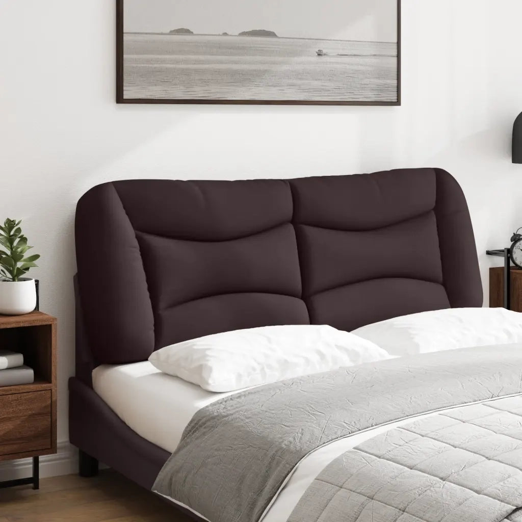 Cuscino Testiera Hvar Marrone Scuro 140 cm in Tessuto CFW4139072