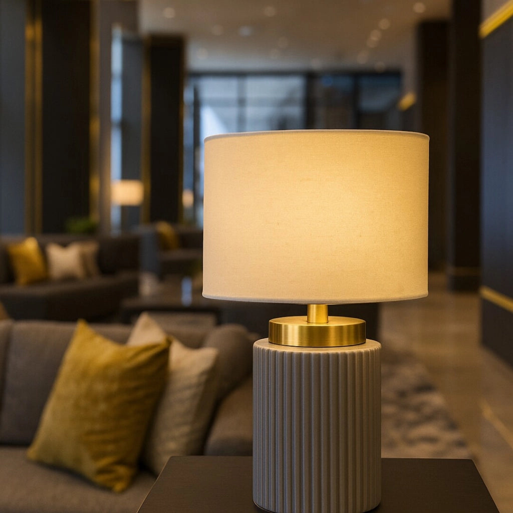Lampada da tavolo Glovy 1xE14 grigio ceramica Rabalux