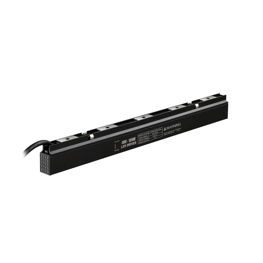 STICK ALIMENTATORE A BINARIO SURFACE ON-OFF 305x32x16 mm NERO