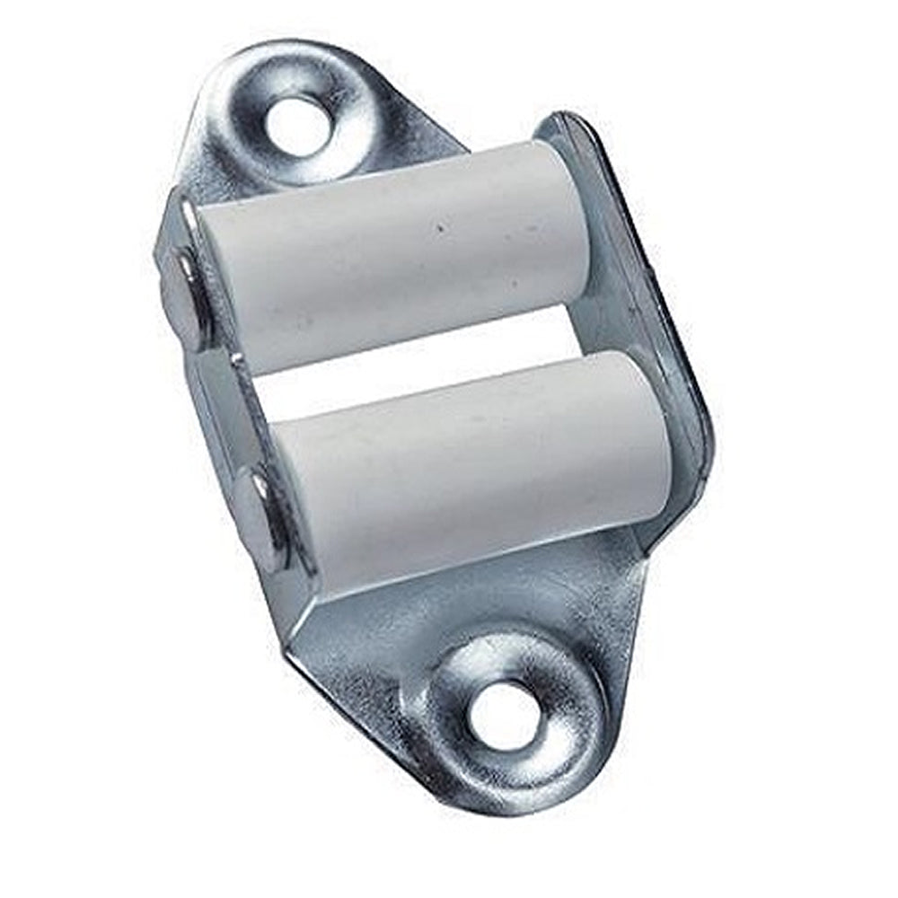 Guidacinghia verticale a due rulli in plastica telaio acciaio zincato