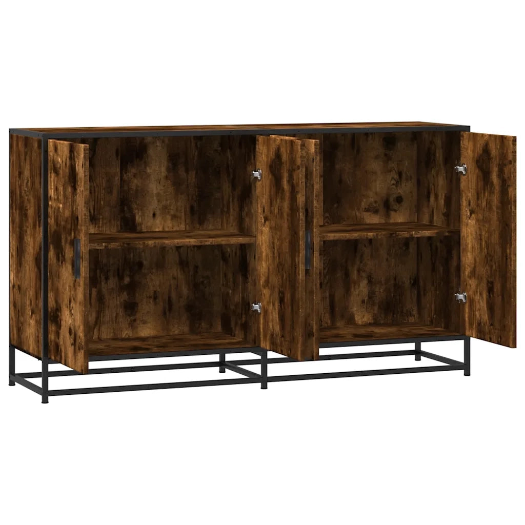 Credenza Rovere Fumo 134x35x76 cm in Truciolato 3300817
