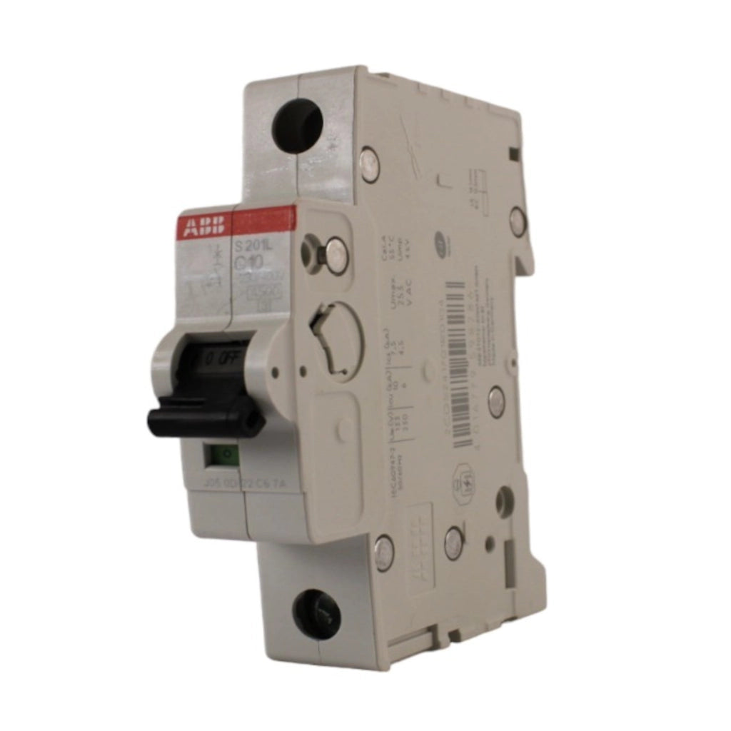 Interruttore magnetotermico 1 polo 1 modulo 10A curva C ABB