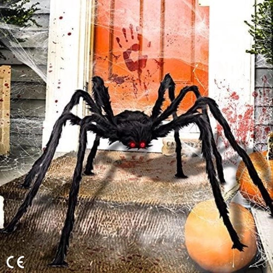 Decorazione di Halloween - Enorme 150 cm Spin per l'Interno ed Esterno - Decorazione di Halloween Grottesca - Perfetta per Feste di Halloween