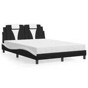 Letto Viana con Materasso Nero e Bianco 120x200 cm in Similpelle 3208787