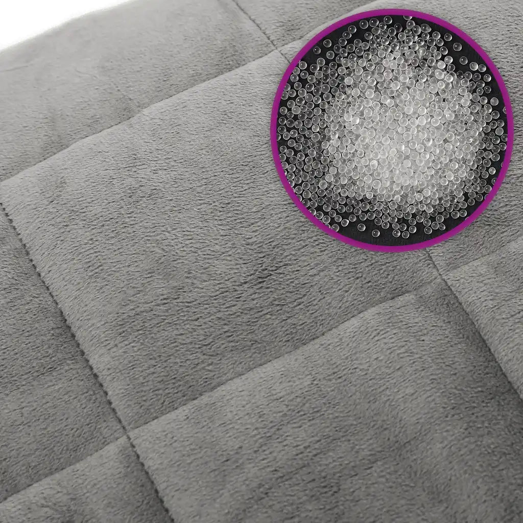 Coperta Ponderata Grigia 200x200 cm 13 kg Tessuto 350725
