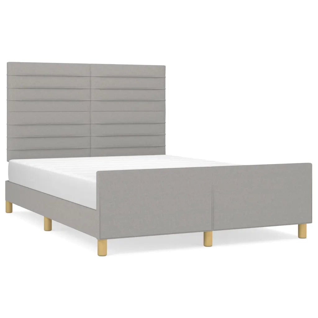 Giroletto senza Materasso Grigio Chiaro 140x200 cm Tessuto 3125138
