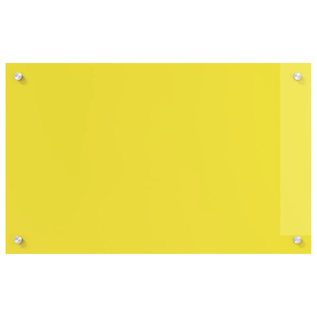 schienale cucina  giallo 80x50x0,6 cm vetro temperato