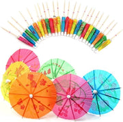 Accessori per cocktail - Parapluie per cocktail - Decorazioni per cocktail - Accessori divertenti per feste - 50 pezzi - Accessori per cocktail - Bevande - Adatto per feste - Accessori per cocktail - Papier