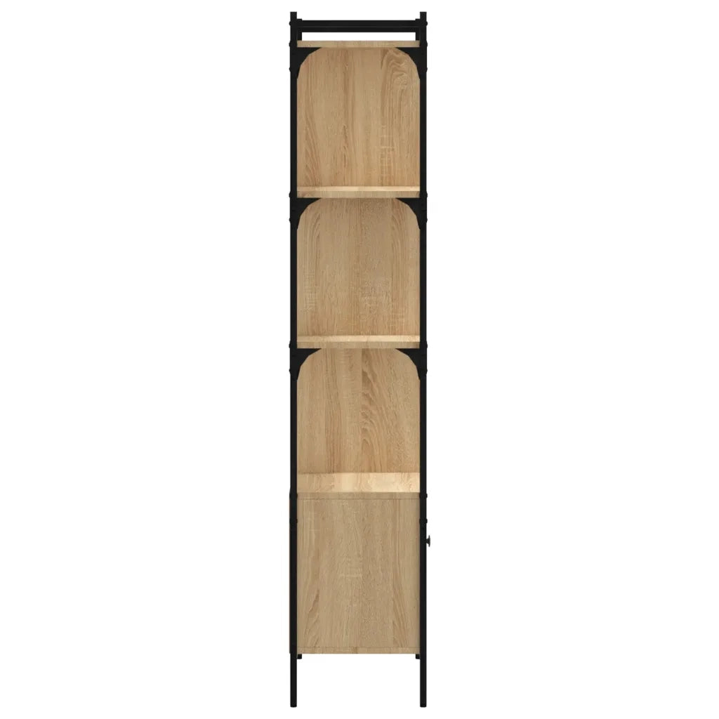 Libreria Anta-Scaffale per Libri-Mobile di Stoccaggio Rovere Sonoma 44,5x30x154,5 cm Legno Multistrato