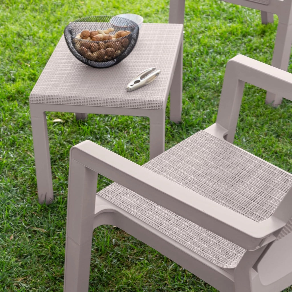 Set Salotto da giardino Riviera 2 posti tortora