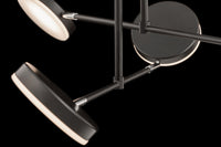 Lampada pendente Modern in Metallo e Acrilico Fad Nero