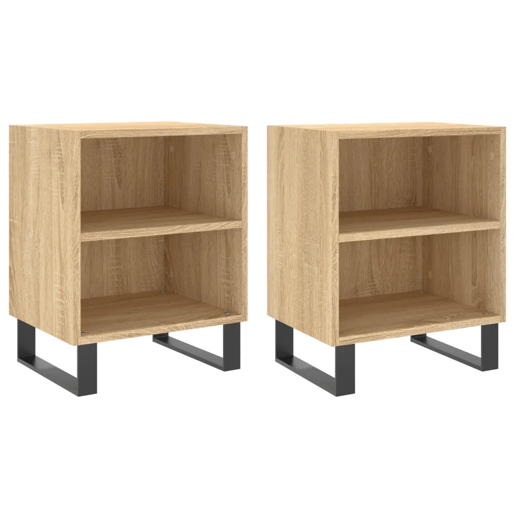 Comodini 2 pz Rovere Sonoma 40x30x50 cm in Legno Multistratocod mxl 128064