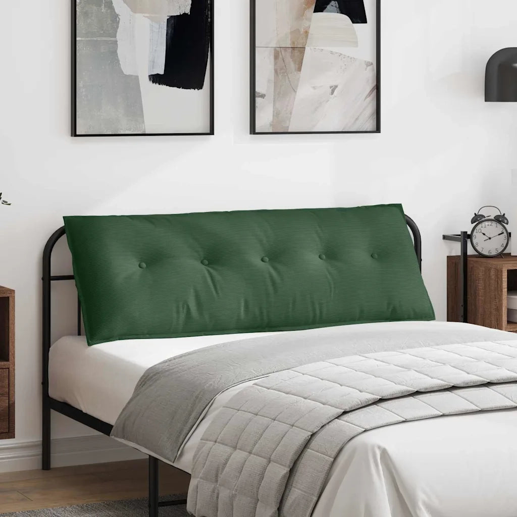 Cuscino per Schiena | Cuscino dorsale Verde Giungla 140 x 50 cm Tessuto in Cords