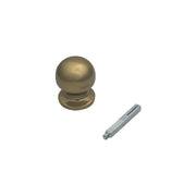 Maniglia su rosetta tonda SAGUATTI  241/50CQ in alluminio bronzo lucido