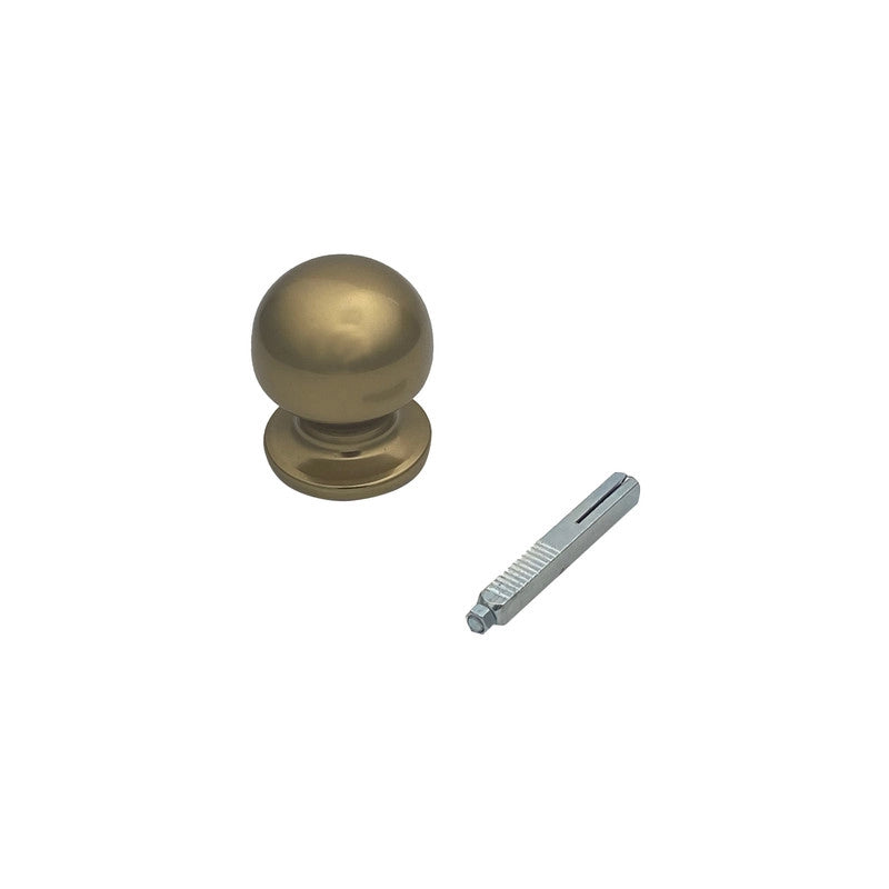 Maniglia su rosetta tonda SAGUATTI  241/50CQ in alluminio bronzo lucido