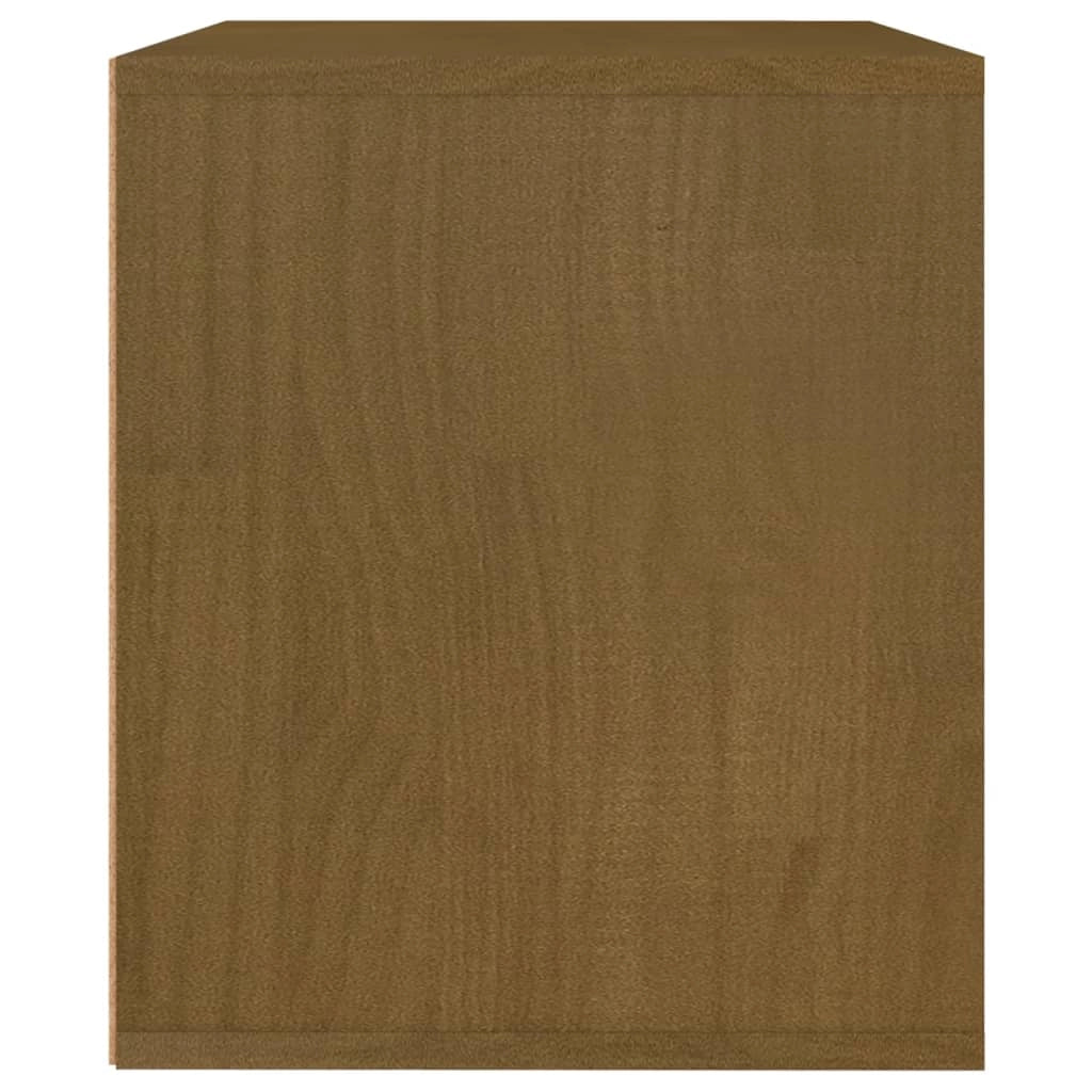 Mobile TV multimediale scaffale TV credenza mobile TV sala da pranzo soggiorno camera da letto 3 pezzi colore miele legno massello di pino marrone 02_0028691