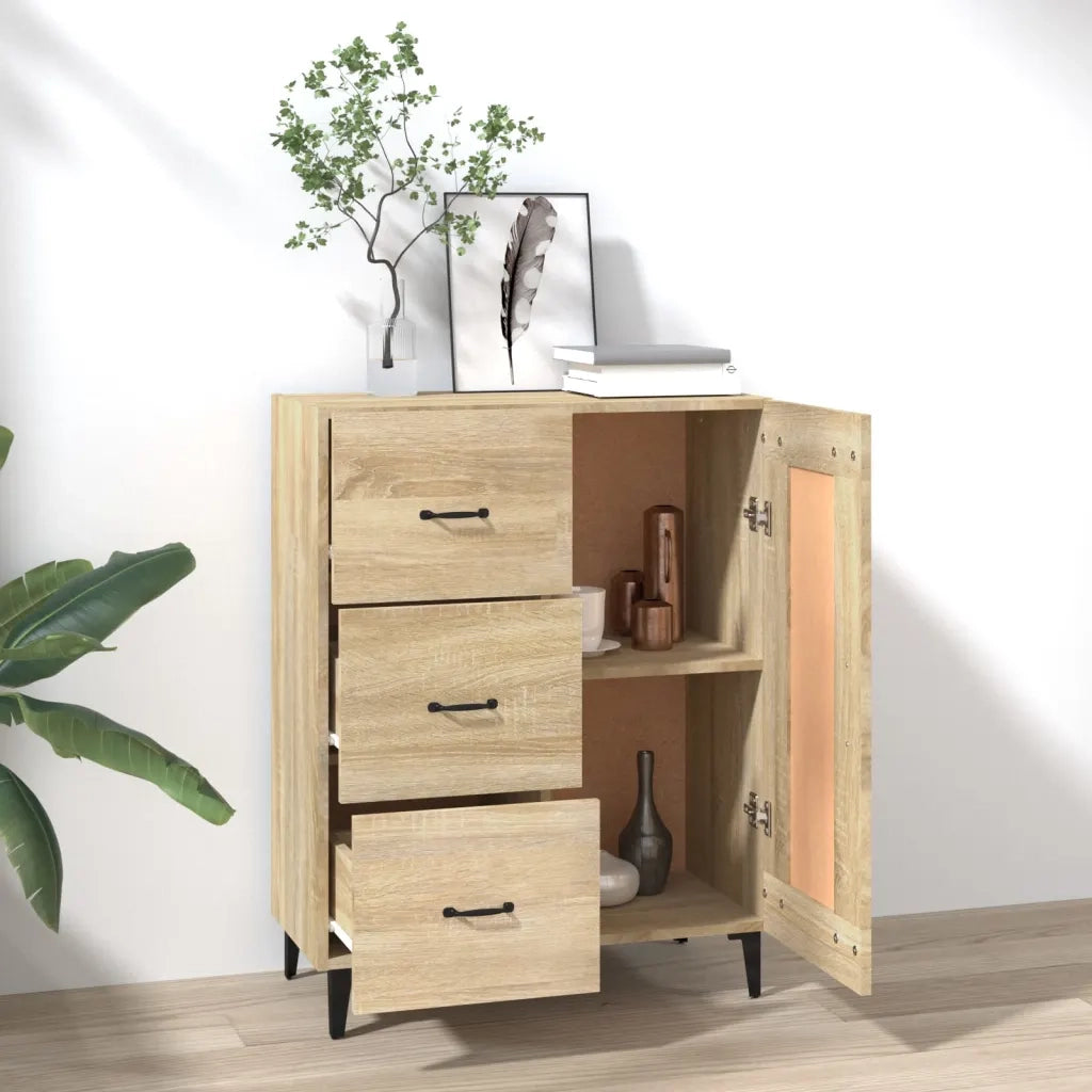 Credenza Rovere Sonoma 69,5x34x90 cm in Legno Multistrato 812234