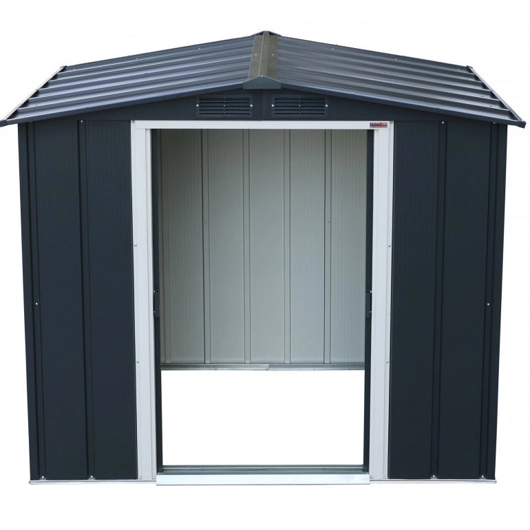 organizza il tuo giardino Casetta in Metallo 6'x4' Ezooza 1221 x 2020 x 1805 mm grigia: perfetta nella tua oasi verde