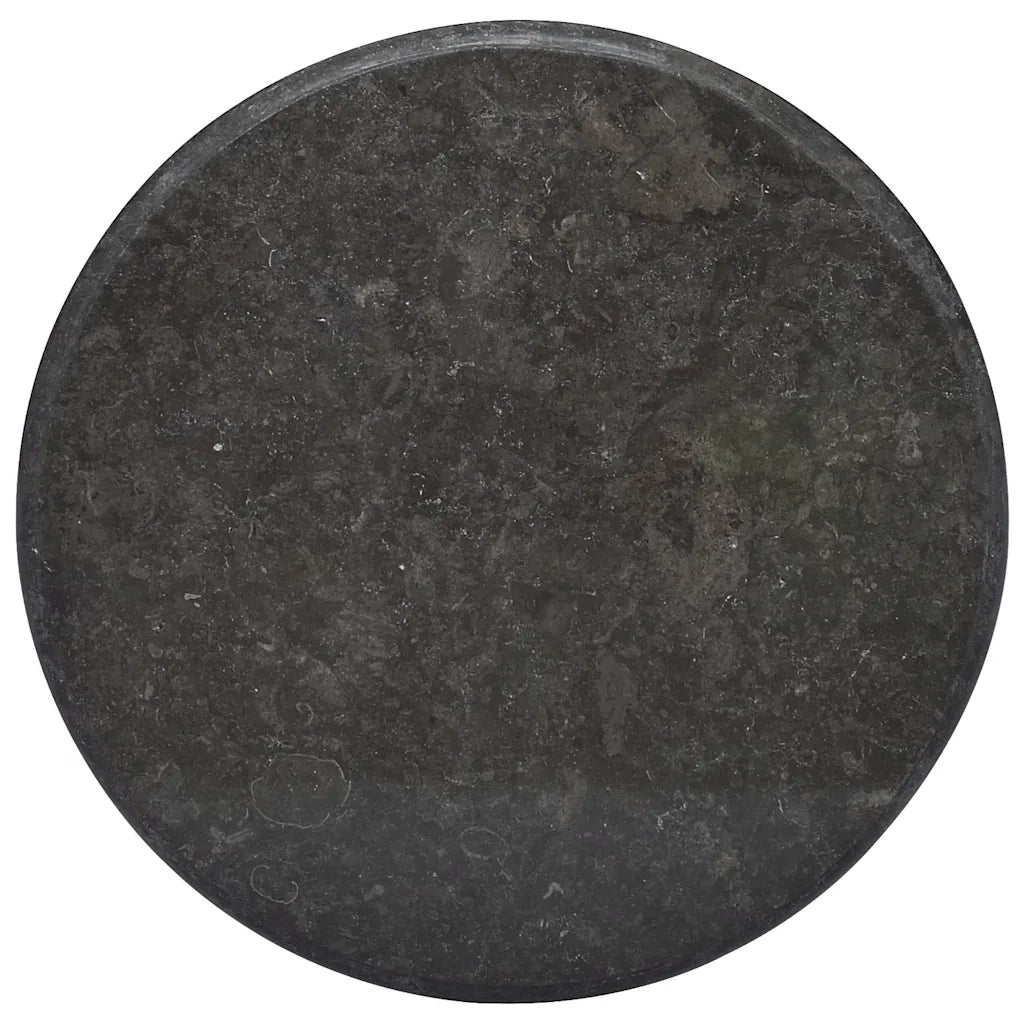 Piano per Tavolo Nero Ã˜60x2,5 cm in Marmo cod mxl 78276