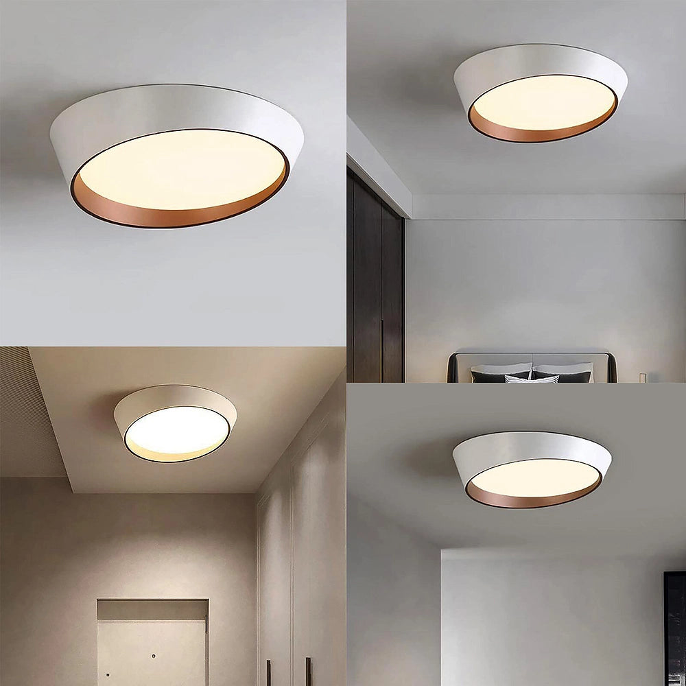 Plafoniera a led lampada rotonda da soffitto stile moderna luce 3680 lm potenza da 46w a luce calda 3000K