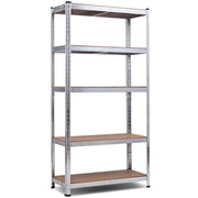 Scaffale con 5 livelli salva spazio, Organizer con struttura in acciaio resistente Argento