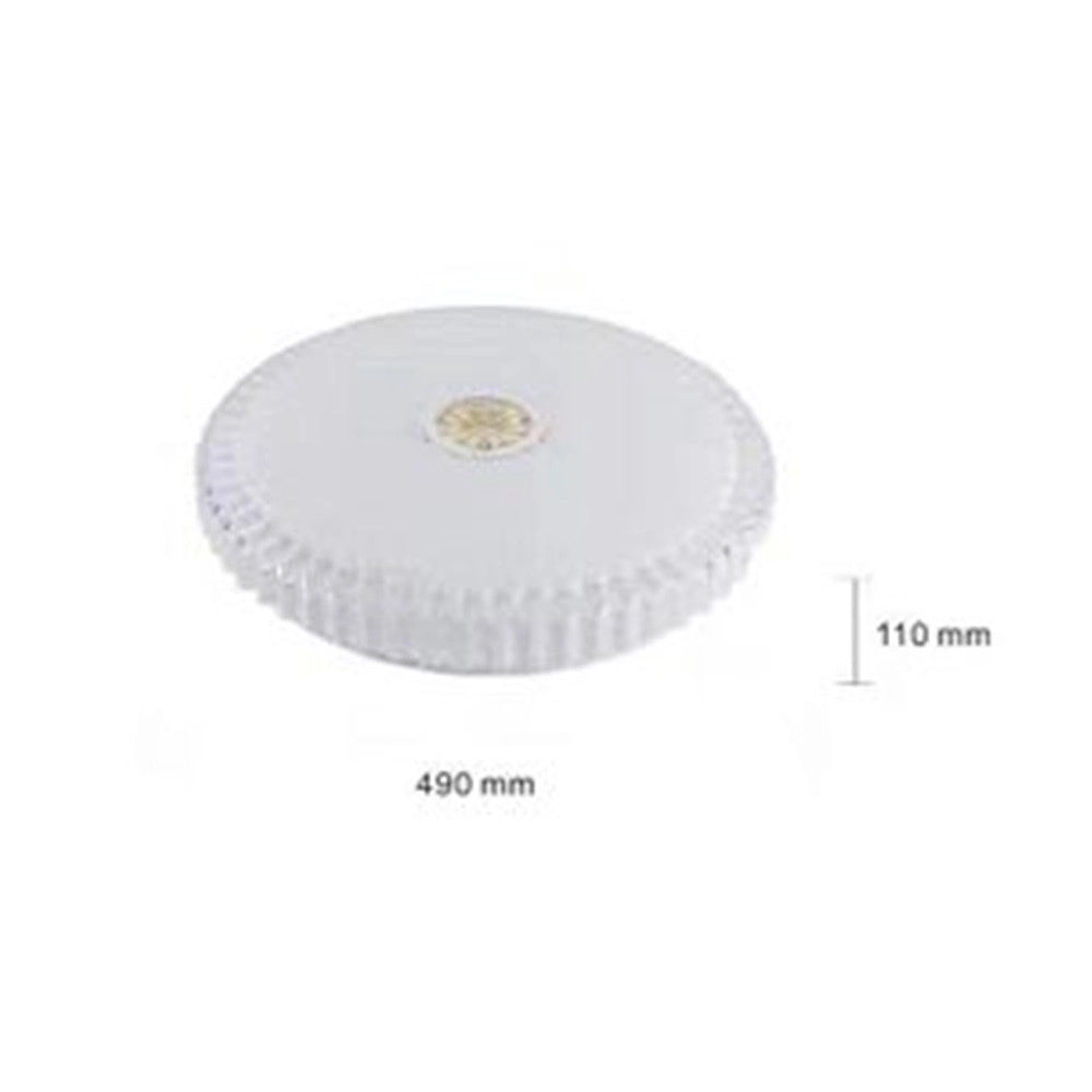 Trade Shop - Plafoniera A Soffitto 60 W Design Cristalli Luce Fredda Naturale Ip20 Fst-50a67112 - -bianco Naturale      -