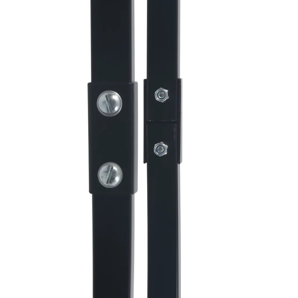 Rastrelliera per Legna da Ardere Nera 80x25x100 cm in Acciaio 286287