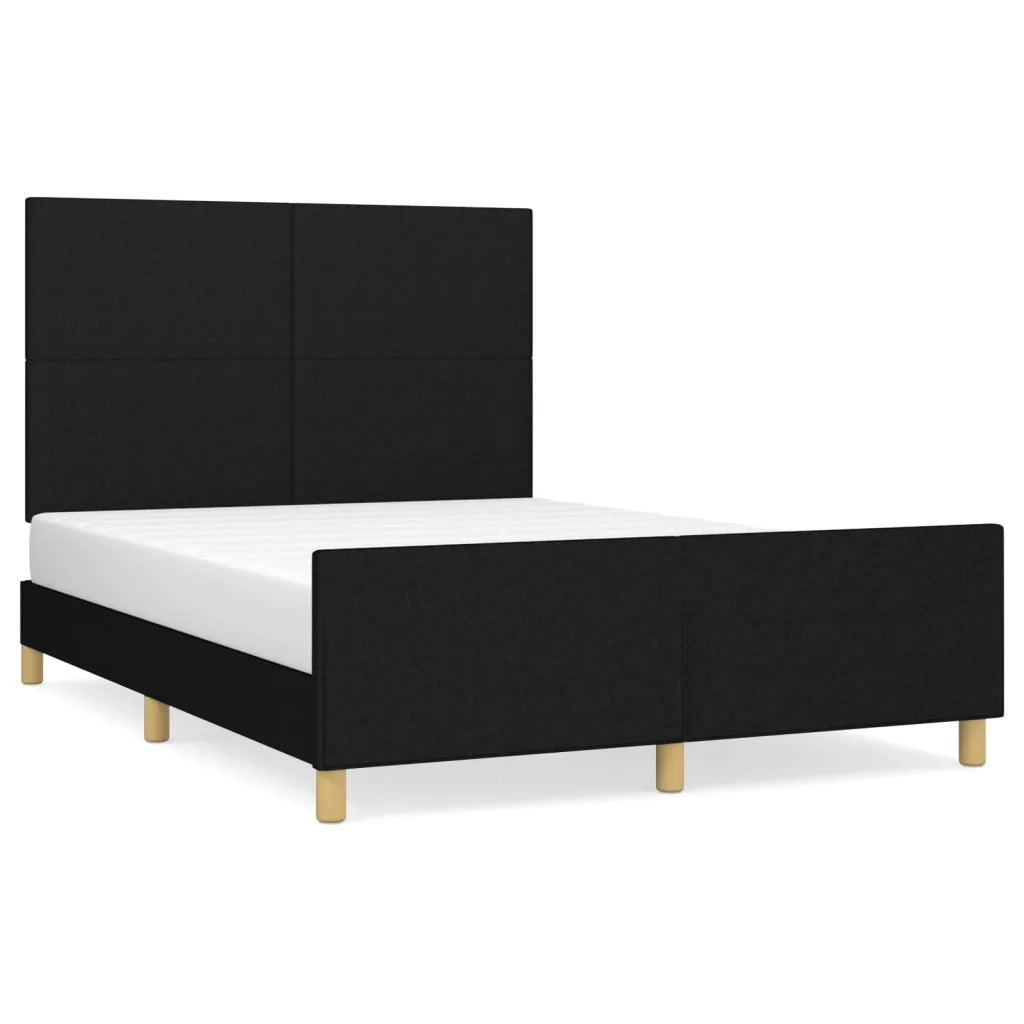 Giroletto con Testiera Nero 140x190 cm in Tessutocod mxl 97933