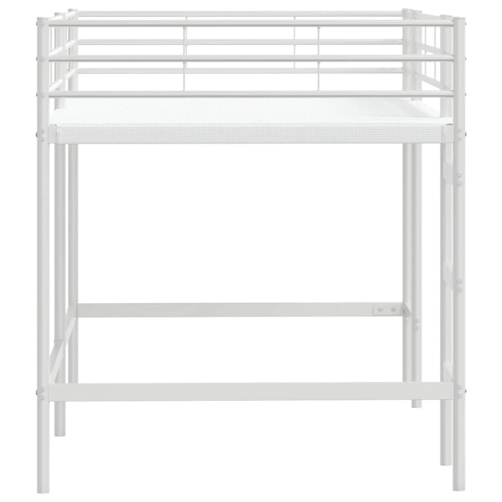 Struttura del letto loft per bambini Bianco 90 x 200 cm Acciaio 42020769