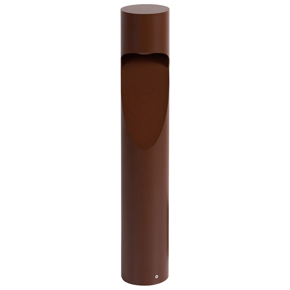 Lampione da Esterno Marrone in Alluminio 81 cm LED Lampada da Sentiero per Giardino Design Moderno
