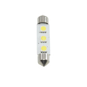 Trade Shop - Coppia Lampadina Siluro A Led Smd 5050 4.3mm Rricambio Luci Interne Per Auto 12v -