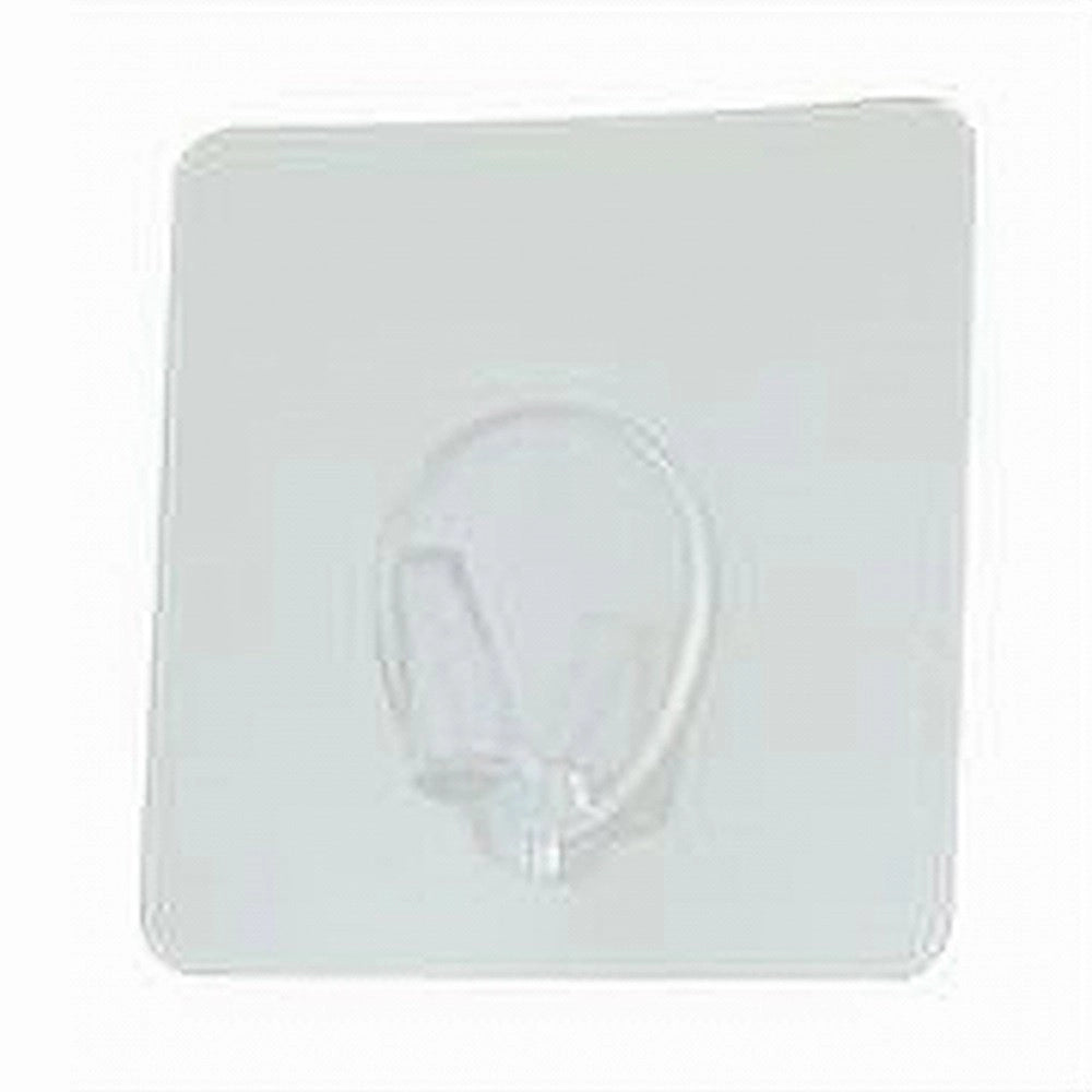 Trade Shop - Set 3 Ganci Appendino Adesivi Parete Cucina Bagno Attaccapanni Trasparente 87760 -